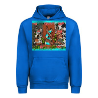 Cobalt easter bunny's leopard cowhide cactus Urban Hoodie - JahusDesignShop