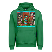 Emerald easter bunny's leopard cowhide cactus Urban Hoodie - JahusDesignShop