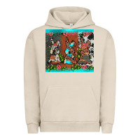 Pigment French Oak easter bunny's leopard cowhide cactus Urban Hoodie - JahusDesignShop