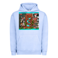 Pigment Grape Ice easter bunny's leopard cowhide cactus Urban Hoodie - JahusDesignShop