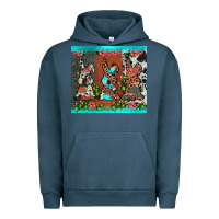 Pigment Midnight Navy easter bunny's leopard cowhide cactus Urban Hoodie - JahusDesignShop