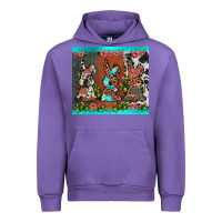 Tulip easter bunny's leopard cowhide cactus Urban Hoodie - JahusDesignShop