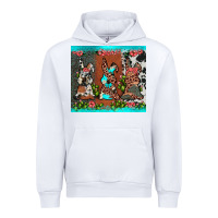White easter bunny's leopard cowhide cactus Urban Hoodie - JahusDesignShop