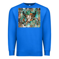 True Royal cowhide bull skull Premium Sweatshirt - Zillion Design Studio
