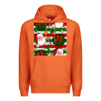 Carrot christmas  santa clause and ornaments seamless  pattern Premium Hoodie - BundleAndBundleShop