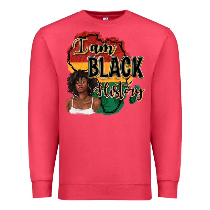 I Am Black History Premium Sweatshirt by texasbilliewilder | Teevron