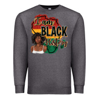 Charcoal Heather i am black history Premium Sweatshirt - texasbilliewilder