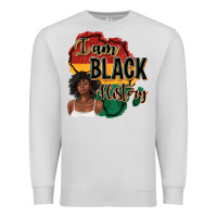 Dove Grey i am black history Premium Sweatshirt - texasbilliewilder
