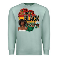 Seafoam i am black history Premium Sweatshirt - texasbilliewilder