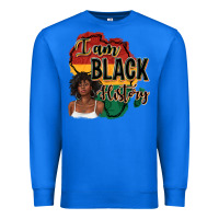 True Royal i am black history Premium Sweatshirt - texasbilliewilder