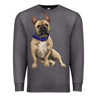 French Bulldog With Royal Blue Premium Sweatshirt | Teevron