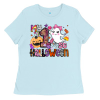 Baby Blue my 1st halloween Ladies Tee - BarkalooDesign