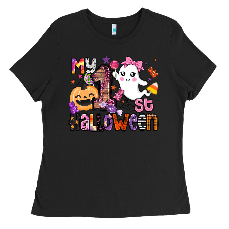My 1st Halloween Ladies Tee by BarkalooDesign | Teevron
