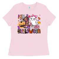 Bubblegum Pink my 1st halloween Ladies Tee - BarkalooDesign