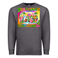 Charcoal Heather summer coffee cups Premium Sweatshirt - Zillion Design Studio