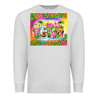 Dove Grey summer coffee cups Premium Sweatshirt - Zillion Design Studio