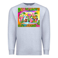 Heather Grey summer coffee cups Premium Sweatshirt - Zillion Design Studio