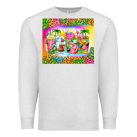 Oatmeal Heather summer coffee cups Premium Sweatshirt - Zillion Design Studio