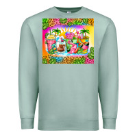 Seafoam summer coffee cups Premium Sweatshirt - Zillion Design Studio