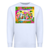 White summer coffee cups Premium Sweatshirt - Zillion Design Studio