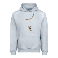 Heather Grey Astronaut Moon Swing Urban Hoodie - Bettercallsaul