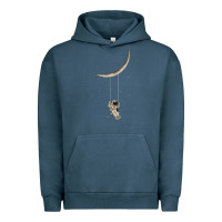 Pigment Midnight Navy Astronaut Moon Swing Urban Hoodie - Bettercallsaul