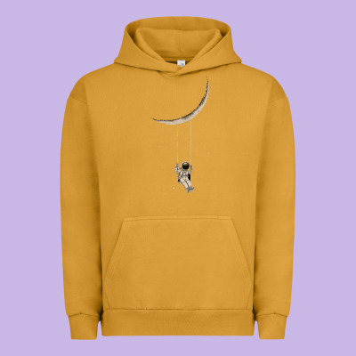 Astronaut Moon Swing Urban Hoodie Designed By Bettercallsaul