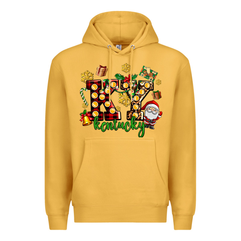 Ky Kentucky Christmas Premium Hoodie by AdoDesignShop | Teevron