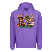 Purple ky kentucky christmas Premium Hoodie - AdoDesignShop