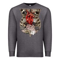 Charcoal Heather Flower Skeleton Premium Sweatshirt - RanaPortraitStore