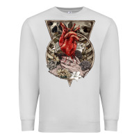 Dove Grey Flower Skeleton Premium Sweatshirt - RanaPortraitStore