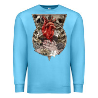Ocean Blue Flower Skeleton Premium Sweatshirt - RanaPortraitStore