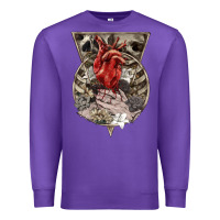 Purple Flower Skeleton Premium Sweatshirt - RanaPortraitStore
