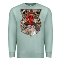 Seafoam Flower Skeleton Premium Sweatshirt - RanaPortraitStore