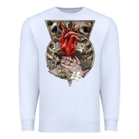 White Flower Skeleton Premium Sweatshirt - RanaPortraitStore