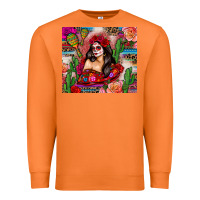 Carrot mexico girl serape Premium Sweatshirt - Zillion Design Studio