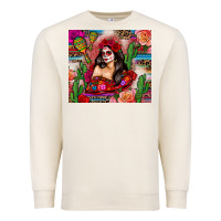 Sandshell mexico girl serape Premium Sweatshirt - Zillion Design Studio