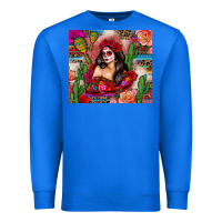 True Royal mexico girl serape Premium Sweatshirt - Zillion Design Studio