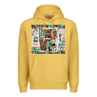 Antique Gold love camp Premium Hoodie - JahusDesignShop