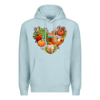 Blue Mist pumpkin and latte with fall Premium Hoodie - AdoDesignShop