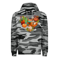 Slate Camo pumpkin and latte with fall Premium Hoodie - AdoDesignShop