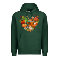 Sports Green pumpkin and latte with fall Premium Hoodie - AdoDesignShop