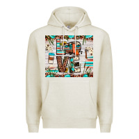 Oatmeal Heather love camp Premium Hoodie - JahusDesignShop