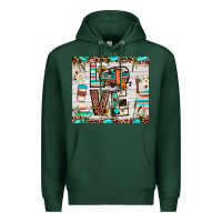 Sports Green love camp Premium Hoodie - JahusDesignShop
