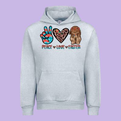 Peace Love Easter Urban Hoodie Designed By Jahusdesignshop