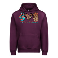 Mauve Wine peace love easter Urban Hoodie - JahusDesignShop