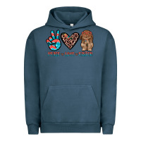 Pigment Midnight Navy peace love easter Urban Hoodie - JahusDesignShop