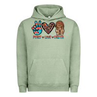 Pigment Oil Green peace love easter Urban Hoodie - JahusDesignShop