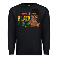 Black i am black history afro black woman juneteenth Premium Sweatshirt - texasbilliewilder