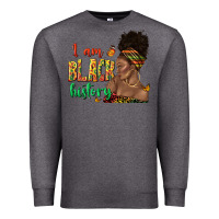 Charcoal Heather i am black history afro black woman juneteenth Premium Sweatshirt - texasbilliewilder